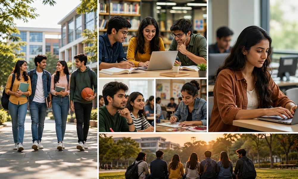 Student choosing the right degree college in Bangalore at Vidya Soudha