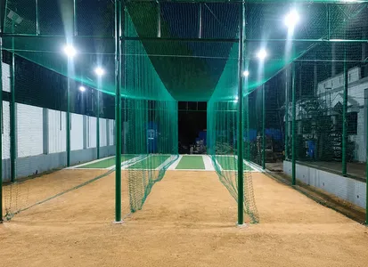 Cricket coaching pitch at Vidya Soudha Group of Institution