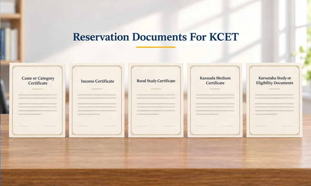 Reservation Documents For KCET